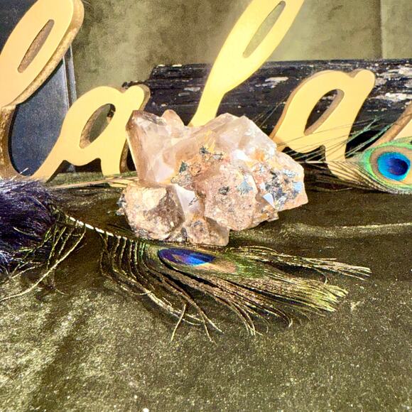 Premier Brazilian Rutilated Smokey Quartz & Tourmaline Showpiece 320 g, 4″×2.5″ - Picture 1 of 7
